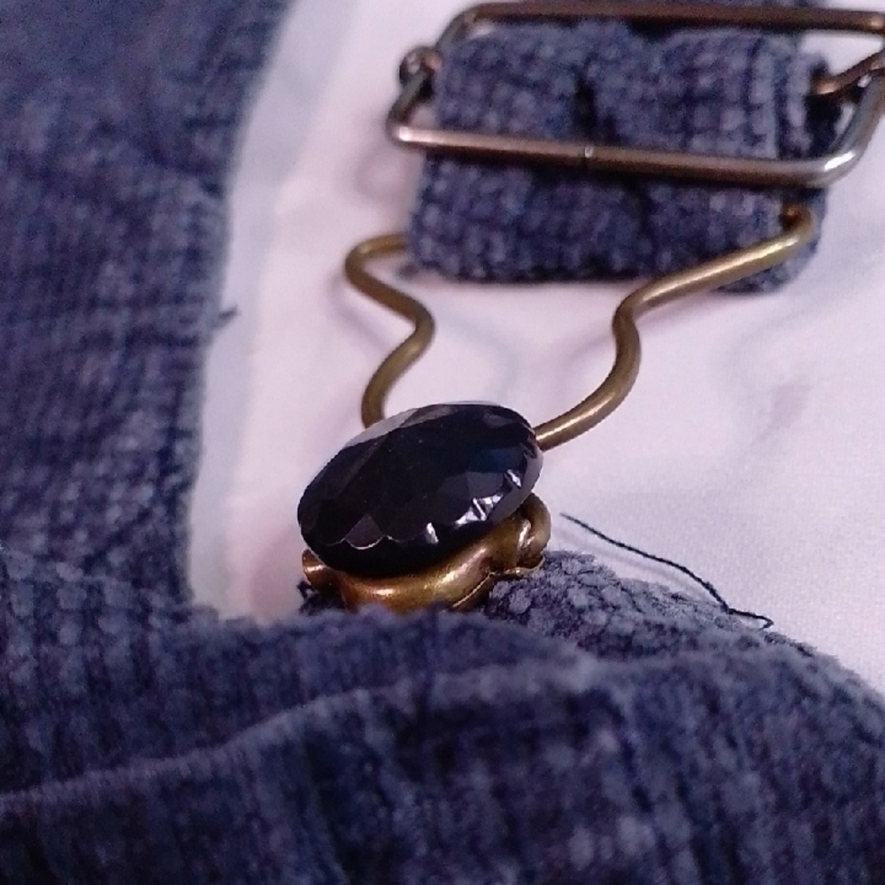 Vintage 90s Black Corduroy Overalls Workwear TRUE BLUE - Picture 7 of 7